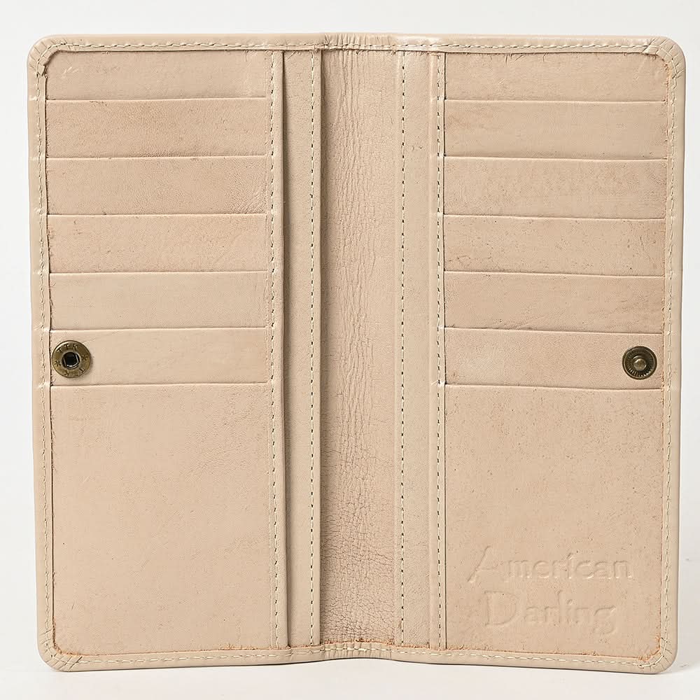 American Darling Wallet Hand Tooled Genuine Leather Women Bag Western Handbag Purse