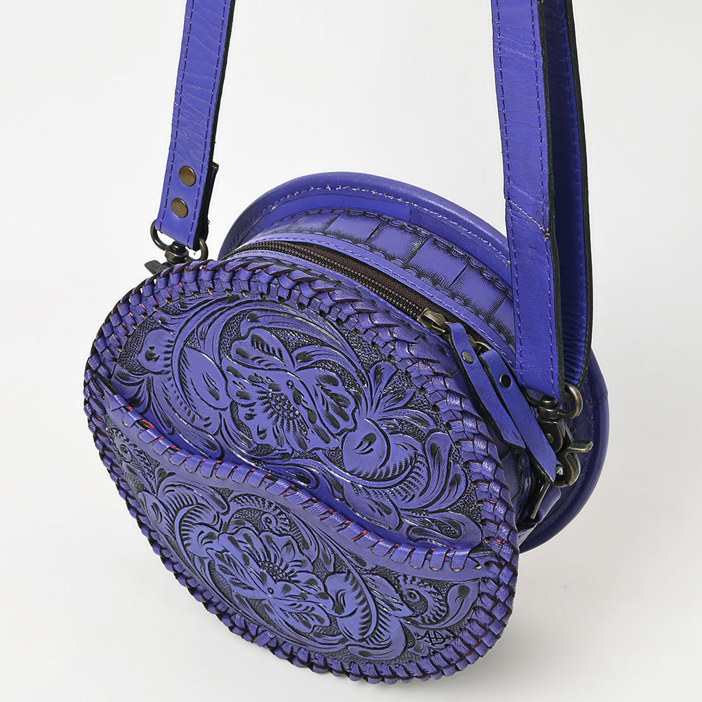 American Darling Canteen Hand Tooled Genuine Leather Women Bag Western Handbag Purse