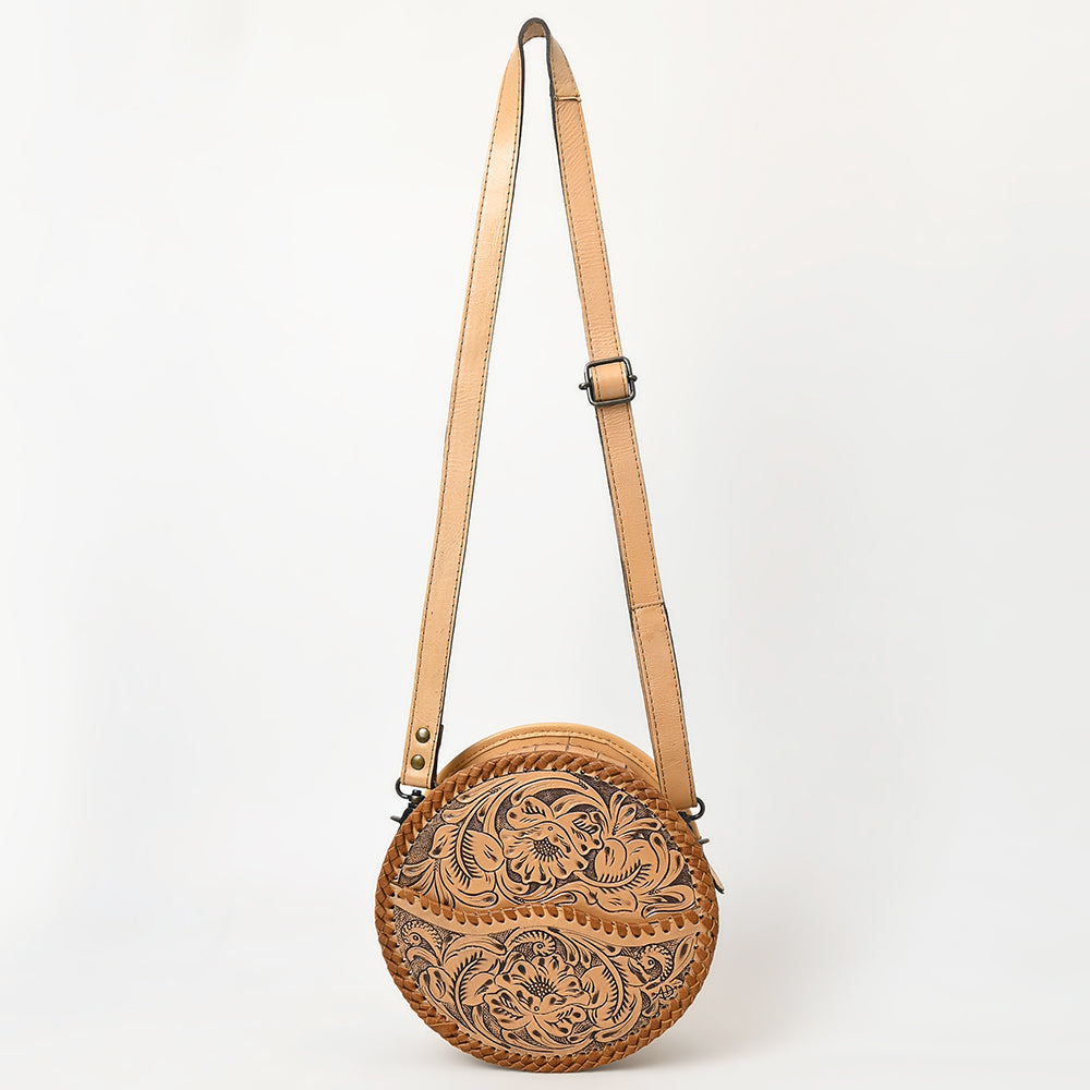 American Darling Canteen Hand Tooled Genuine Leather Women Bag Western Handbag Purse