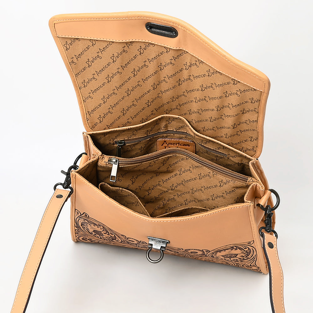 American Darling Adbgz841A Tote Hand Tooled Genuine Leather Women Bag Western Handbag Purse