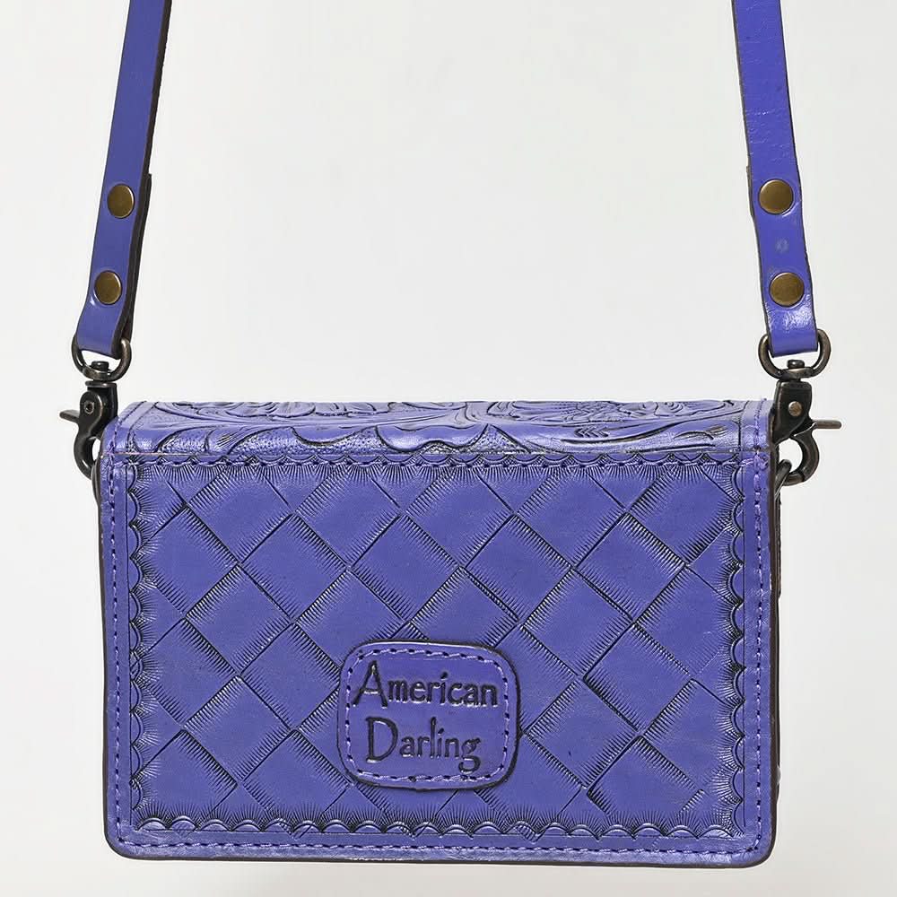 American Darling Small Crossbody Hand Tooled Genuine Leather Women Bag Western Handbag Purse