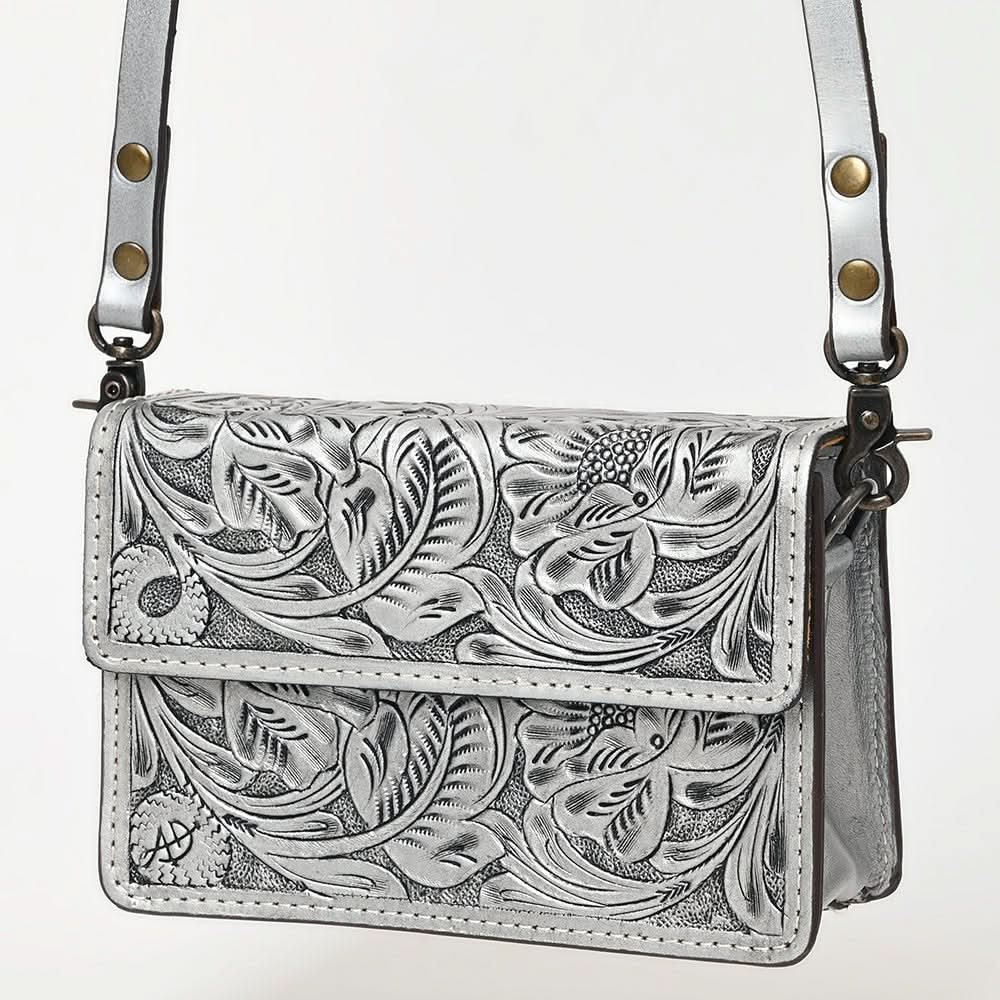American Darling Small Crossbody Hand Tooled Genuine Leather Women Bag Western Handbag Purse