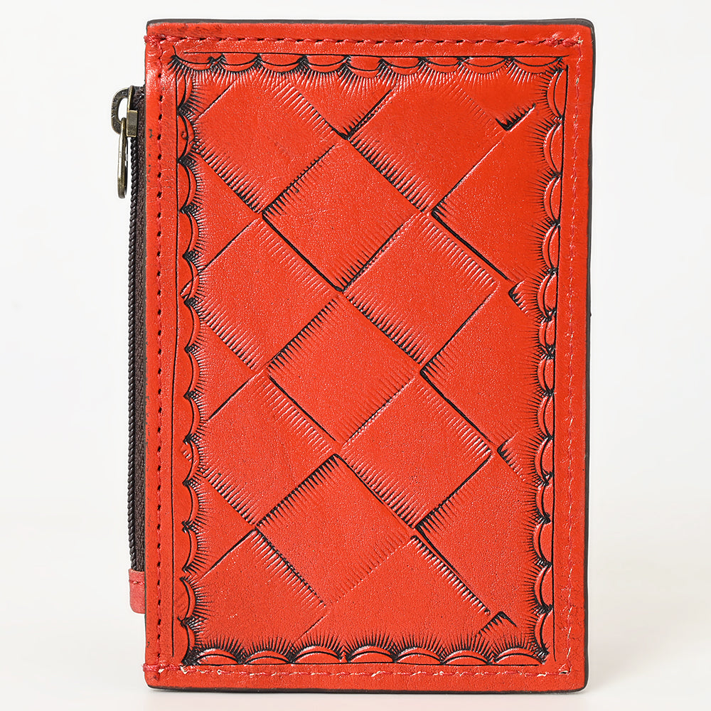 American Darling Card-Holder Hand Tooled Genuine Leather Women Bag Western Handbag Purse