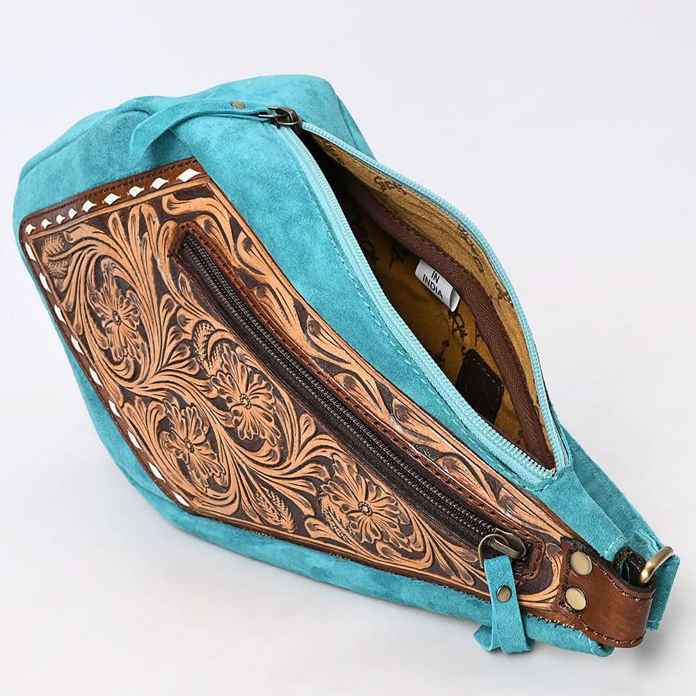 American Darling Sling Beautifully Hand Tooled Genuine Leather women bag western handbag purse