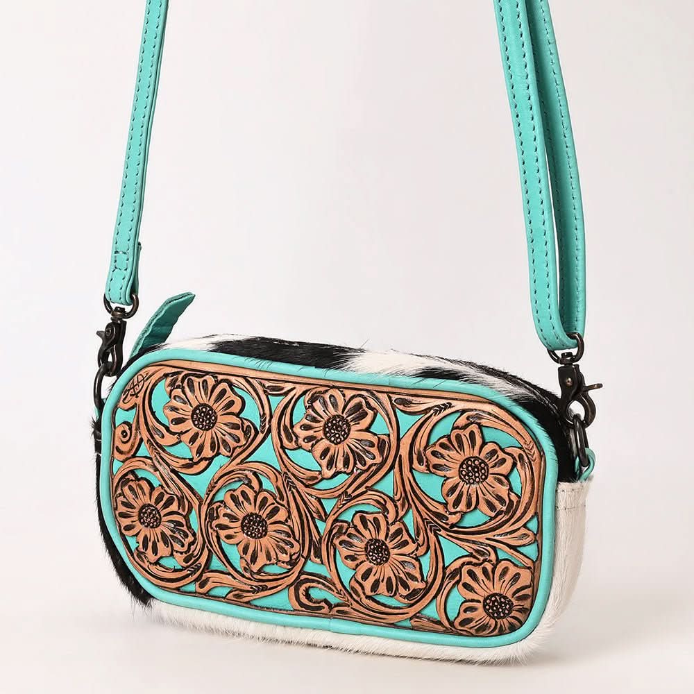 ADBG1528 Crossbody Hand Tooled Genuine Western Leather Women Bag