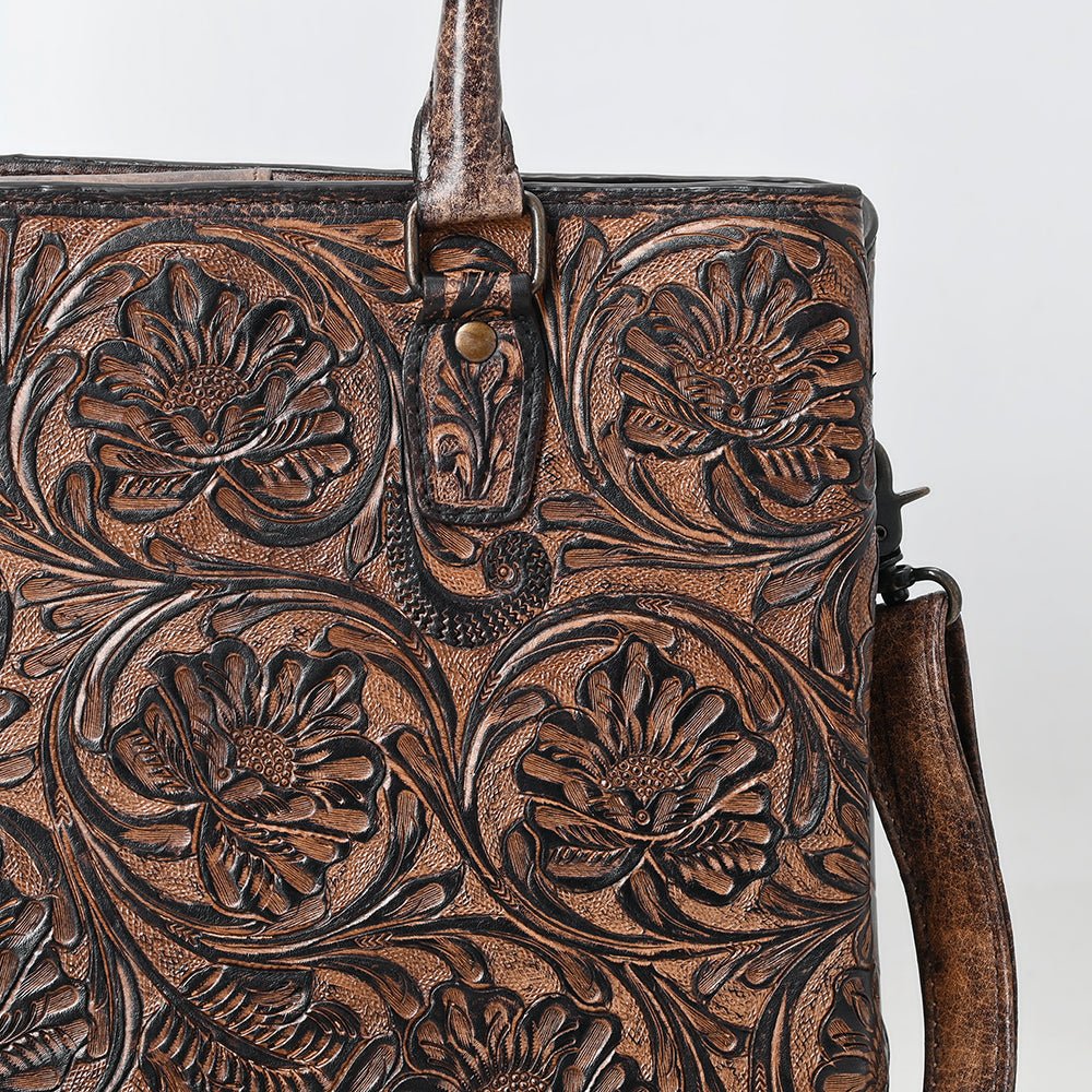American Darling Tote Beautifully Hand Tooled  Genuine Leather women bag western handbag purse
