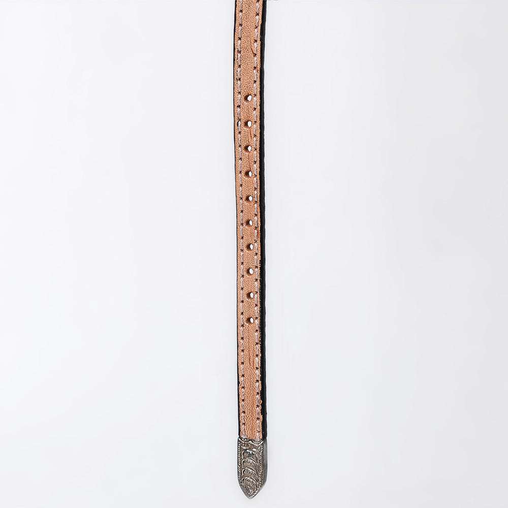 American Darling Hand tooled Hatband Genuine American Leather Western Adjustable Unisex