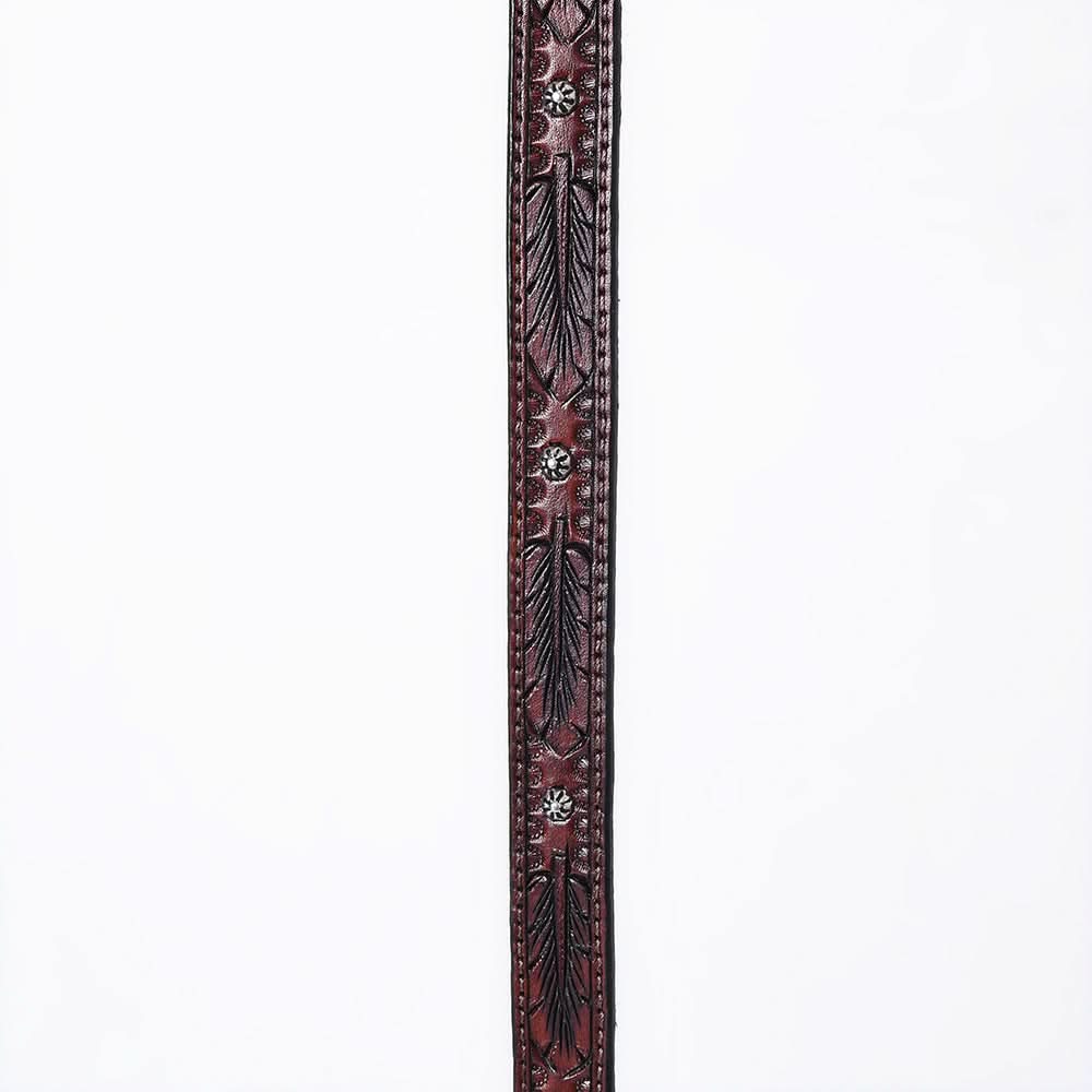 American Darling Hand tooled Hatband Genuine American Leather Western Adjustable Unisex