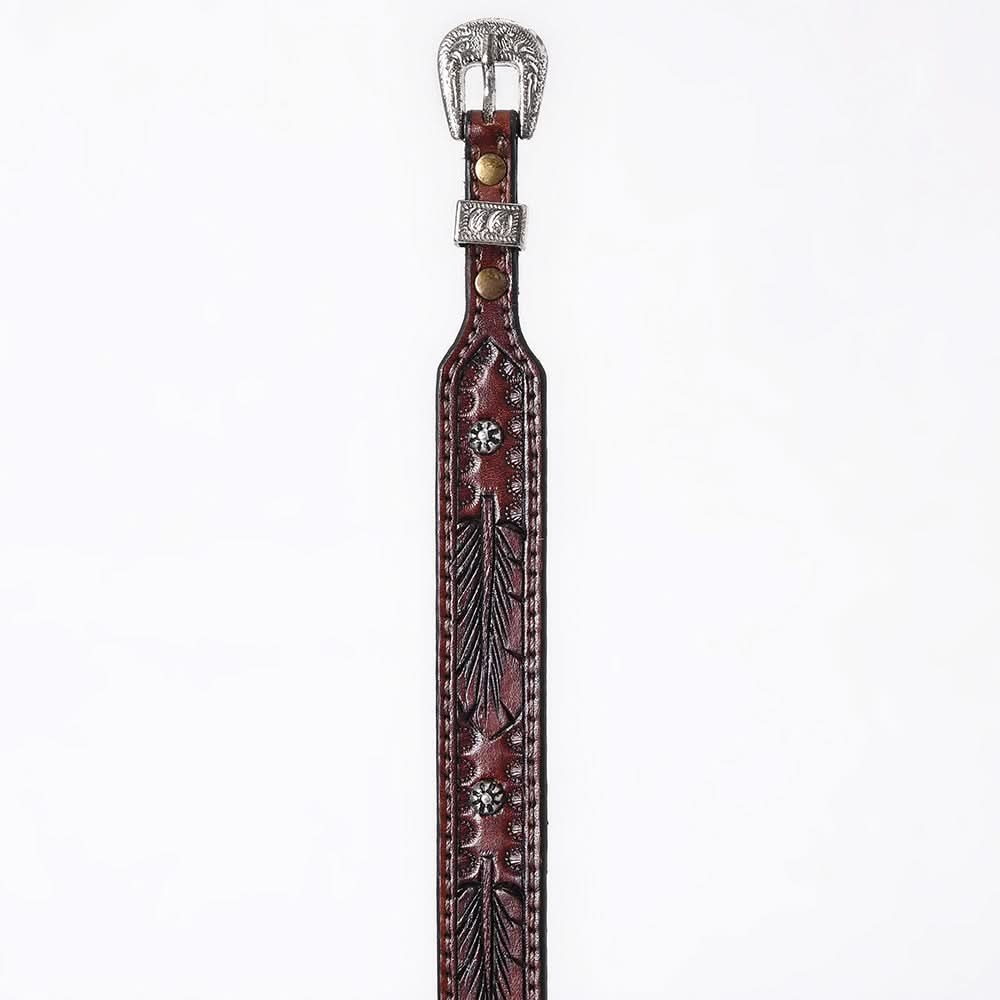 American Darling Hand tooled Hatband Genuine American Leather Western Adjustable Unisex