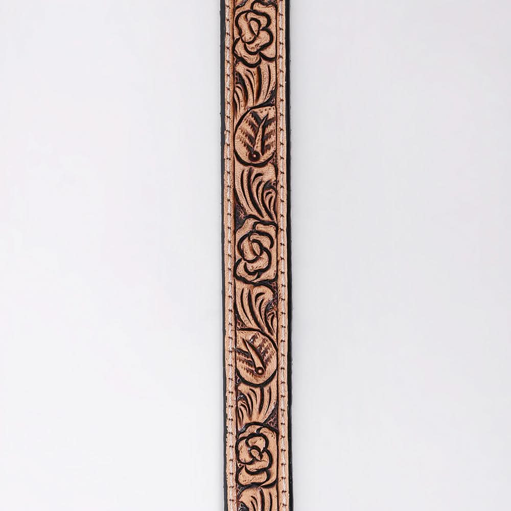 American Darling Hand tooled Hatband Genuine American Leather Western Adjustable Unisex