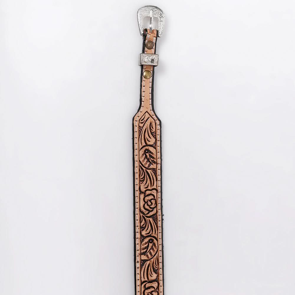 American Darling Hand tooled Hatband Genuine American Leather Western Adjustable Unisex