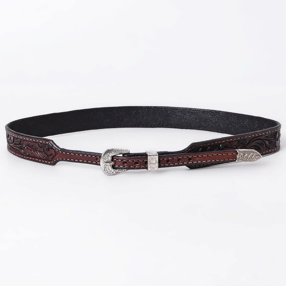 American Darling Hand tooled Hatband Genuine American Leather Western Adjustable Unisex