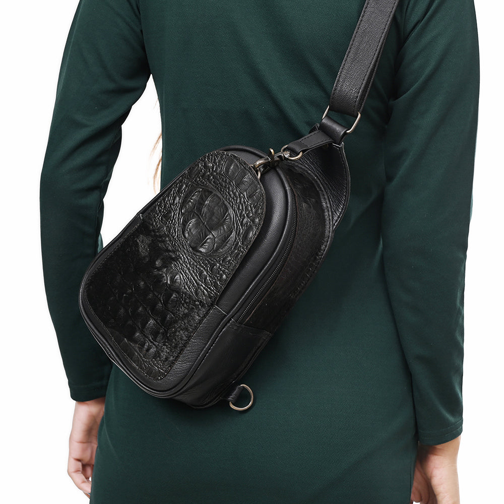 American Darling Crocodile embossed Genuine Leather women bag western handbag purse