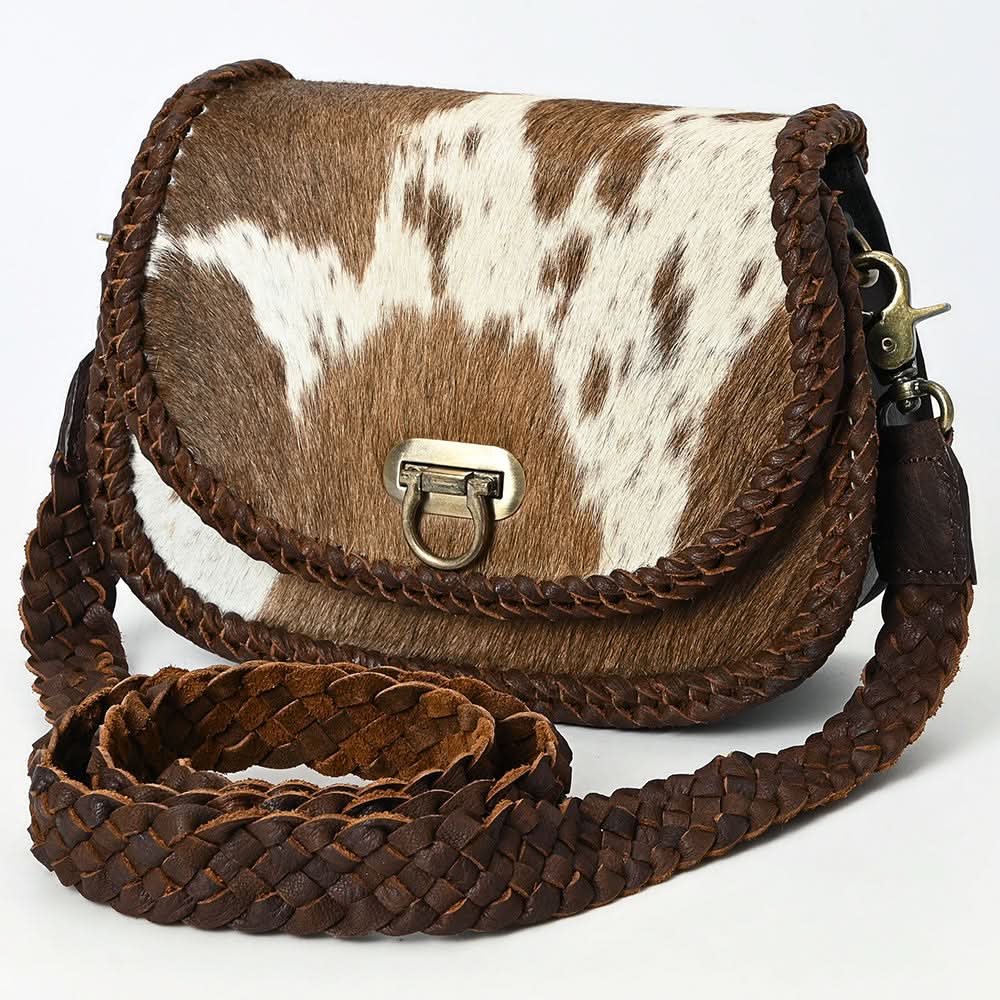 American Darling Adbgm456 Small Crossbody Hair-On Genuine Leather Women Bag Western Handbag Purse