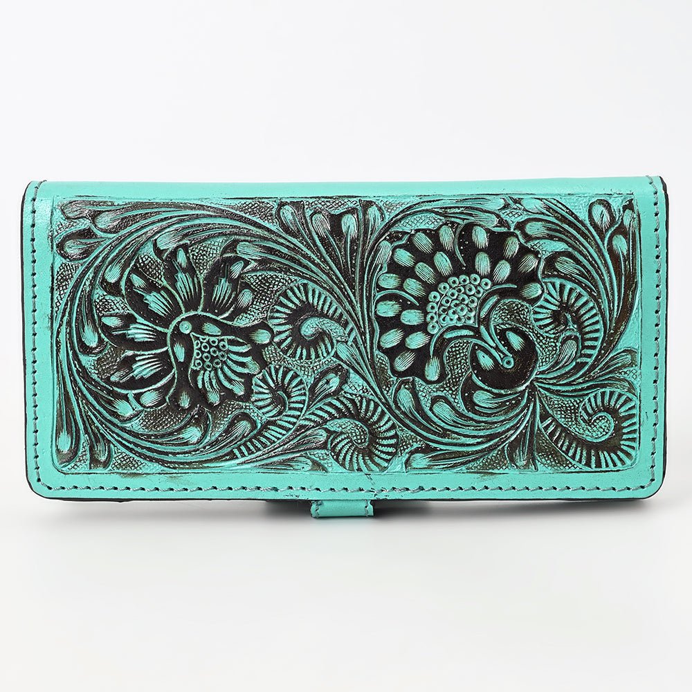 American Darling Clutch Beautifully Hand Tooled Genuine Leather women bag western handbag purse