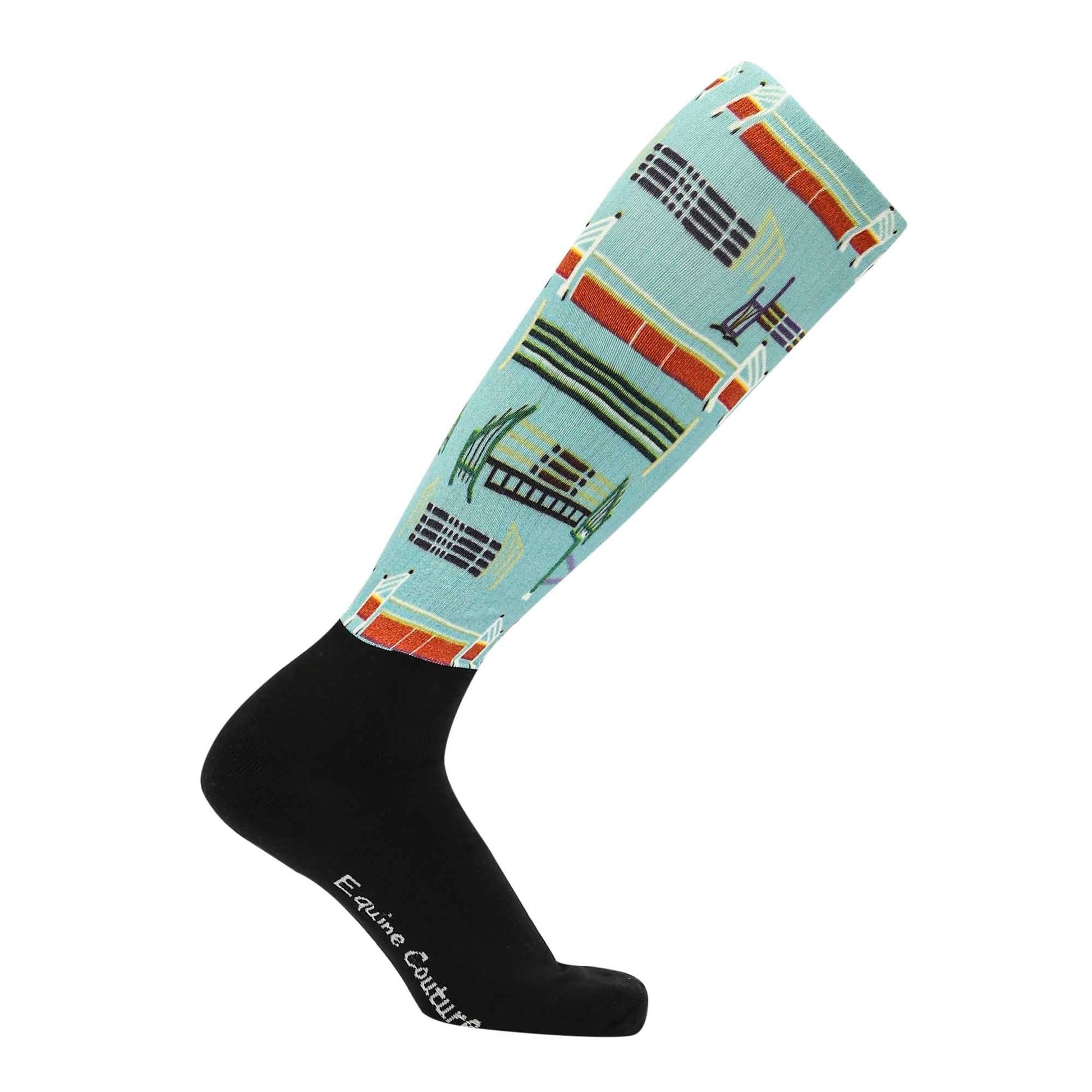 Equine Couture Ladies OTC Boot Socks- Painted Jumps: STD