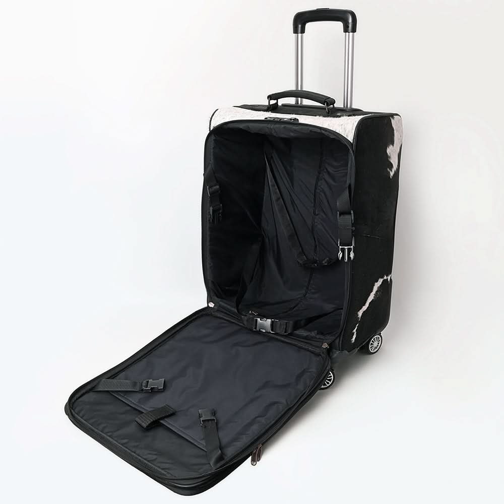 American Darling Travel Case Beautifully Hand Tooled Hair-On Genuine Leather women bag western handbag purse