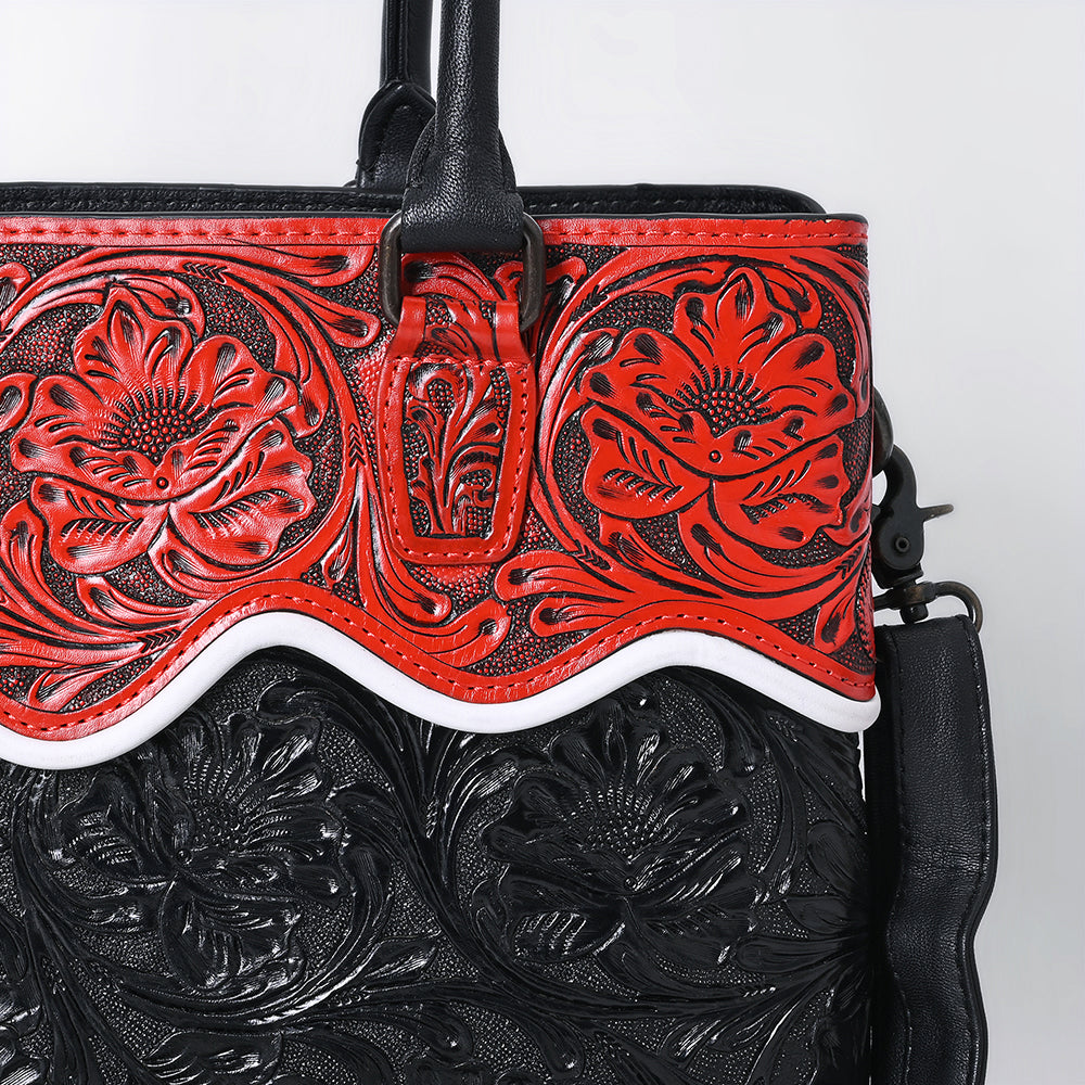 American Darling Tote Beautifully Hand Tooled Genuine Leather Women Bag Western Handbag Purse