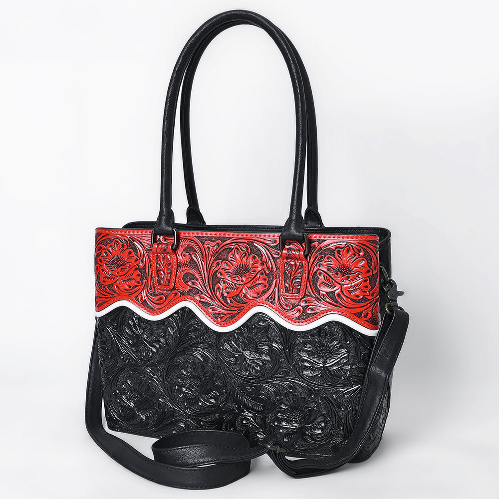 American Darling Tote Beautifully Hand Tooled Genuine Leather Women Bag Western Handbag Purse