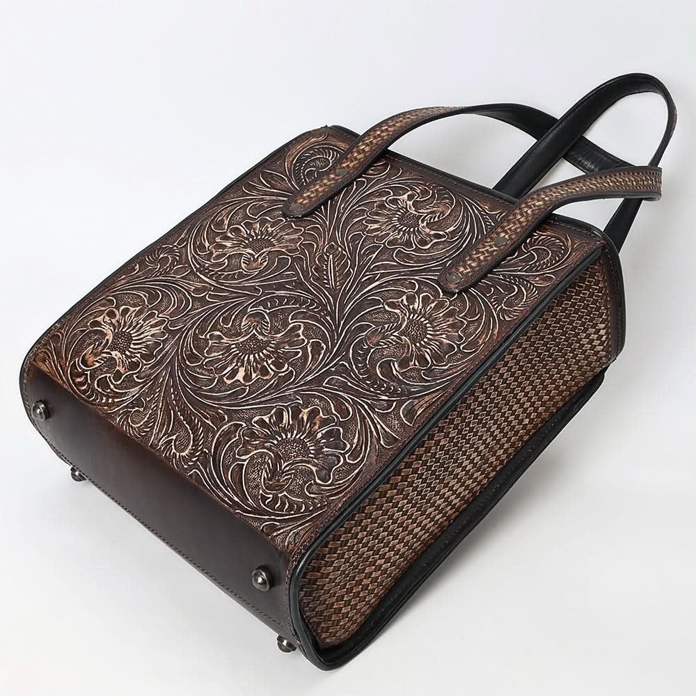 American Darling Tote Beautifully Hand Tooled Genuine Leather women bag western handbag purse