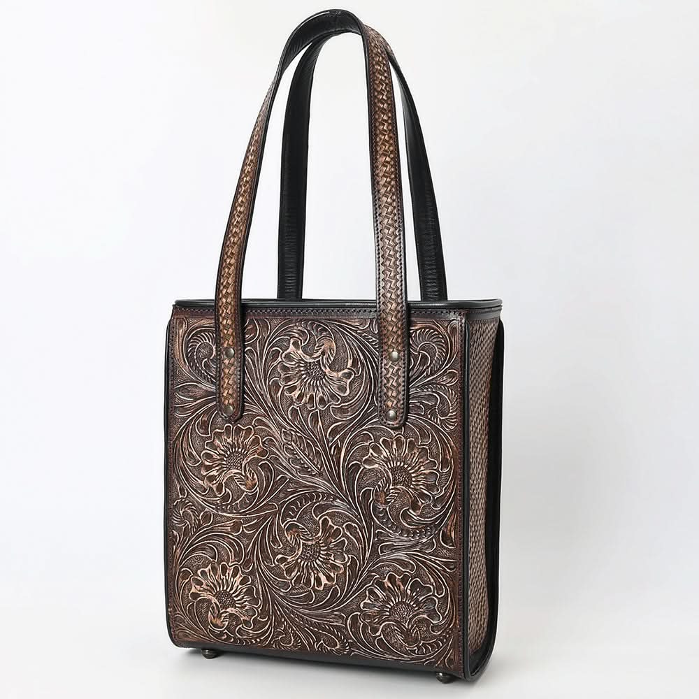 American Darling Tote Beautifully Hand Tooled Genuine Leather women bag western handbag purse