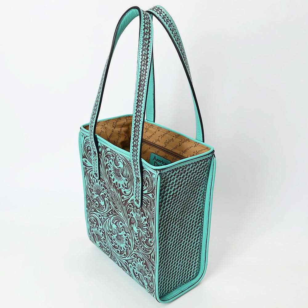 American Darling Tote Beautifully Hand Tooled Genuine Leather women bag western handbag purse
