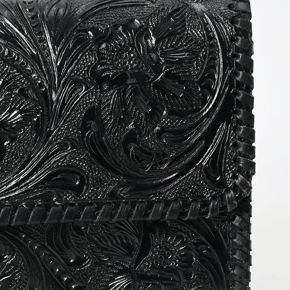 Clutch Beautifully Hand Tooled Genuine Leather women bag western handbag purse