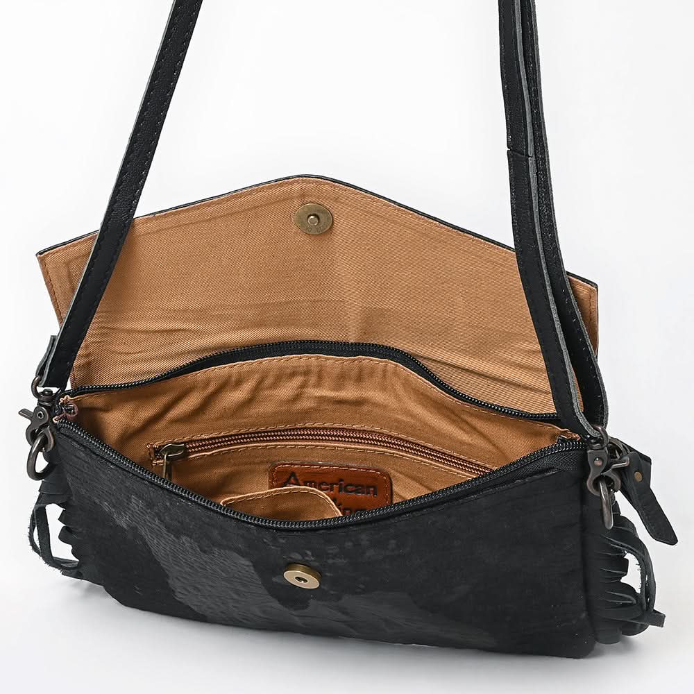 American Darling Clutch Hand Tooled Crocodile Embossed Genuine Leather Women Bag Western Handbag Purse