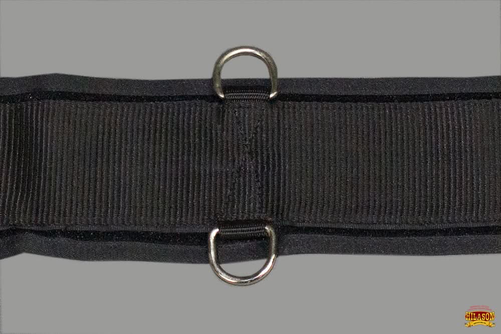 Hilason Western Horse Nylon Straight Saddle Cinch Girth Black Stainless Steel Buckle