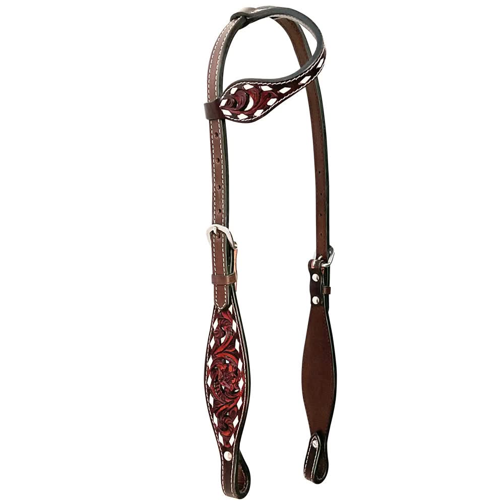 Bar H Equine American Leather Horse Saddle Tack One Ear Headstall | Breast Collar | Browband Headstall | Wither Strap | Tack Set BER246