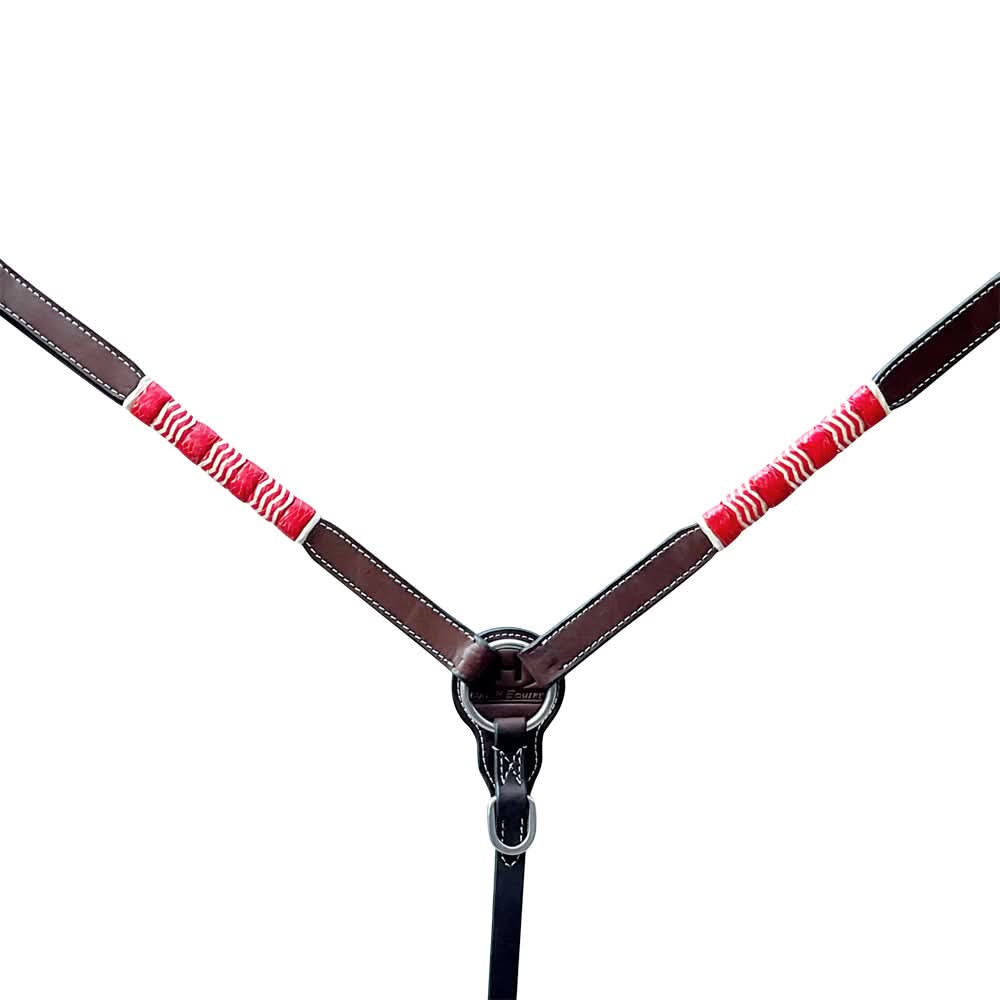 Bar H Equine American Leather Horse Saddle Tack One Ear Headstall | Breast Collar | Browband Headstall | Wither Strap | Tack Set BER282