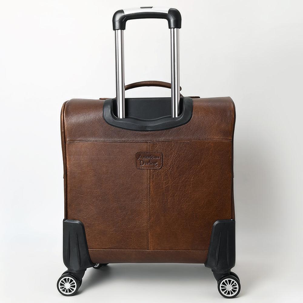 American Darling Travel Case Hand Tooled Crocodile embossed Genuine Leather women bag western handbag purse