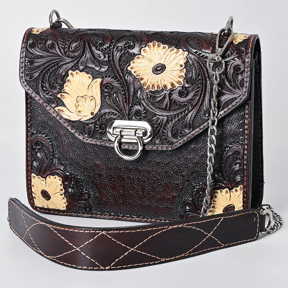 American Darling Crossbody Hand Tooled Genuine Leather Women Bag Western Handbag Purse