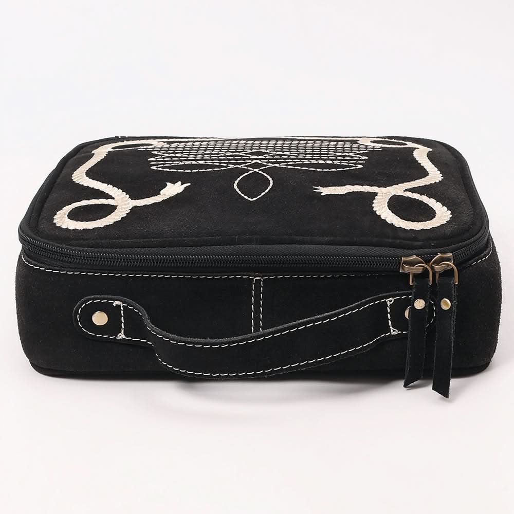 American Darling Suede Genuine Leather Jewelry Case Bag