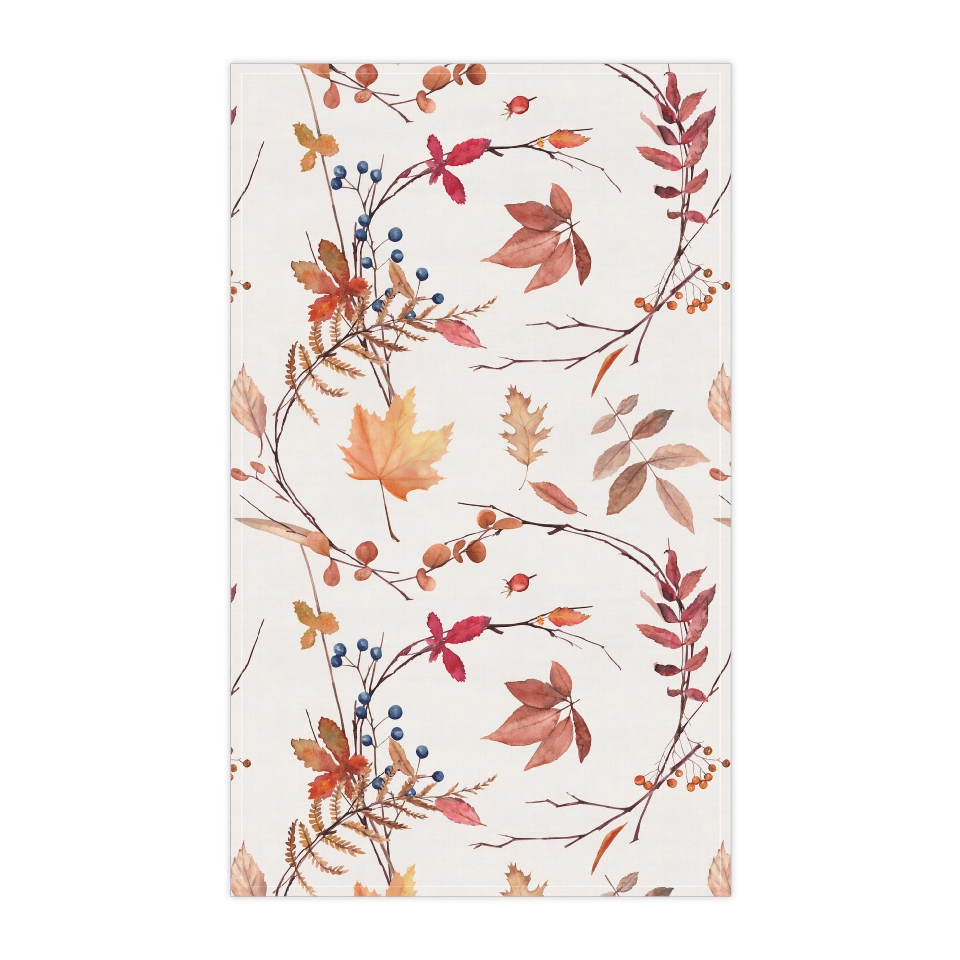 Fall foliage Tea Towels, Fall Kitchen Decor, Seasonal Home Textile, Gift for Homemakers, Cooking Essential