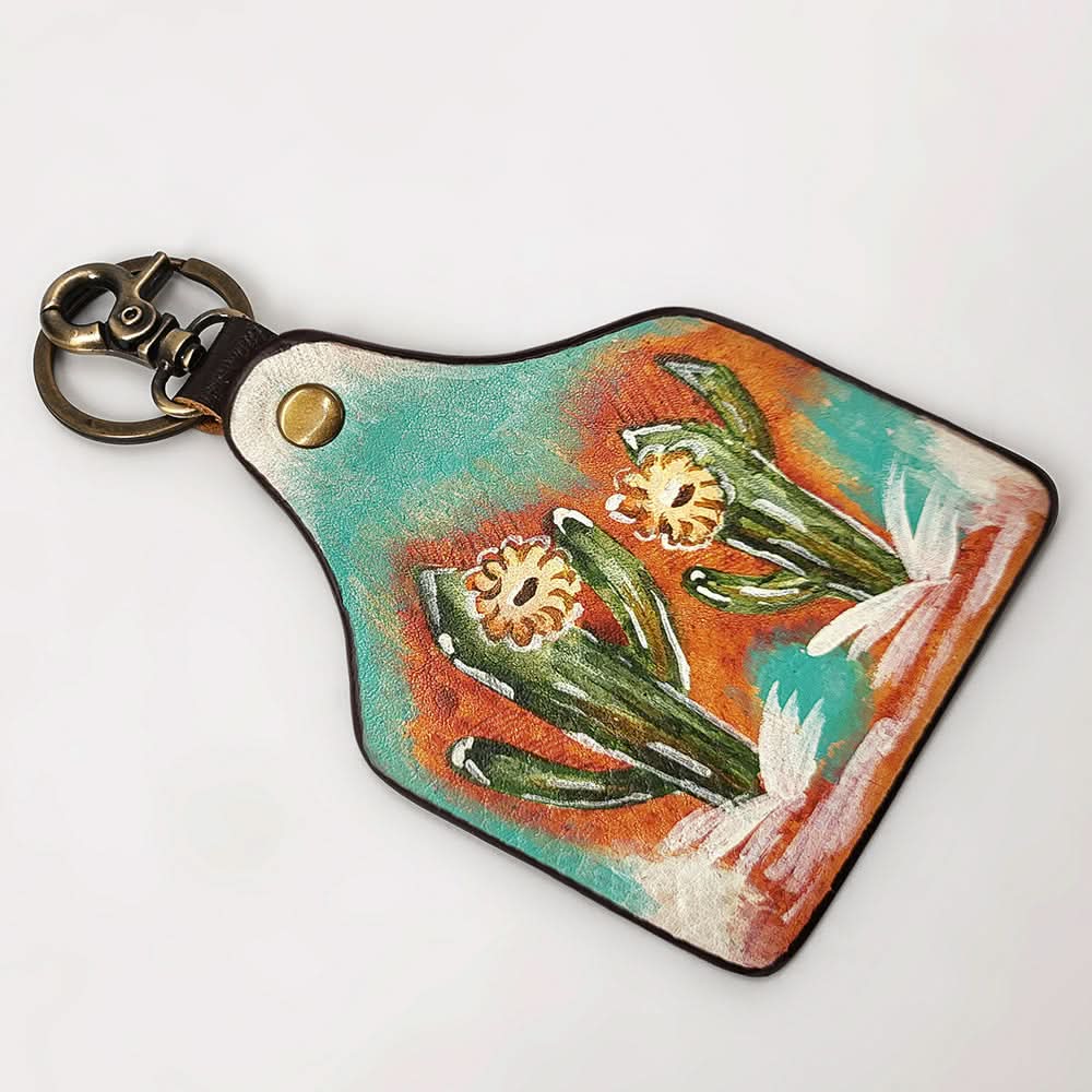 American Darling ADKRM144 Hand Painted Genuine Leather Keyring