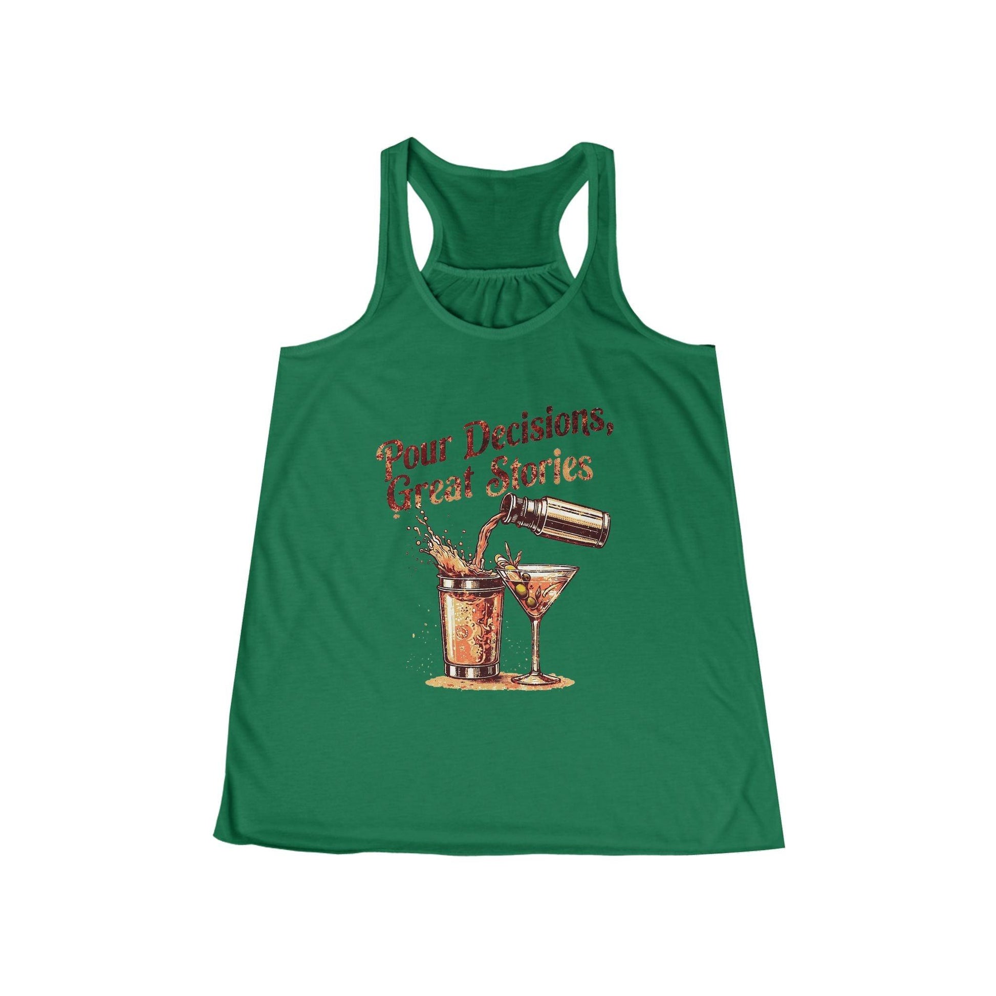 Pour Decisions Womens Racer Back Tank Top