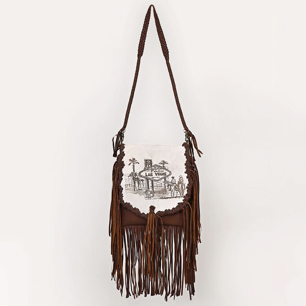 American Darling Crossbody Hair-On Genuine Leather Women Bag Western Handbag Purse