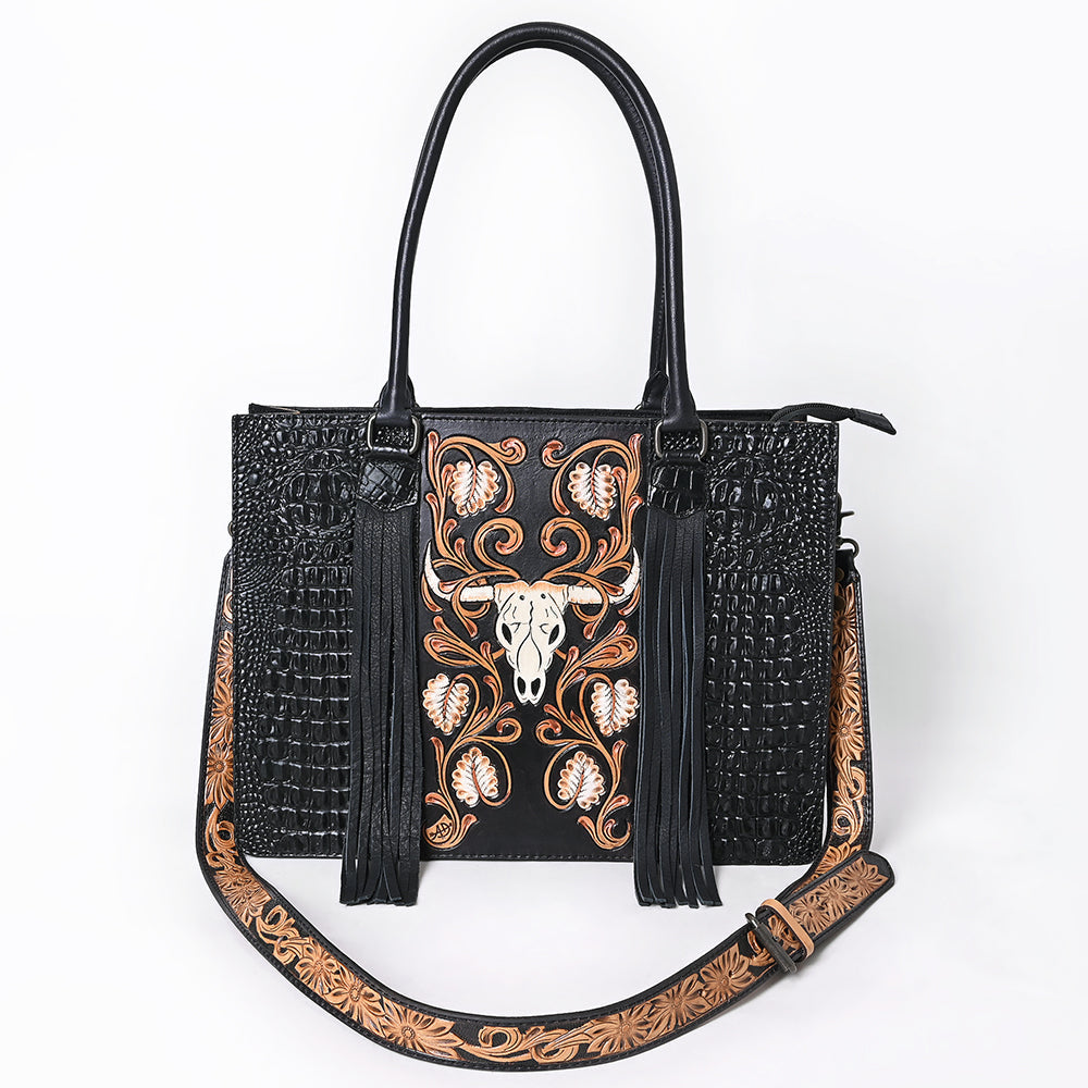 American Darling Tote Hand Tooled Saddle Blanket Genuine Leather Women Bag Western Handbag Purse