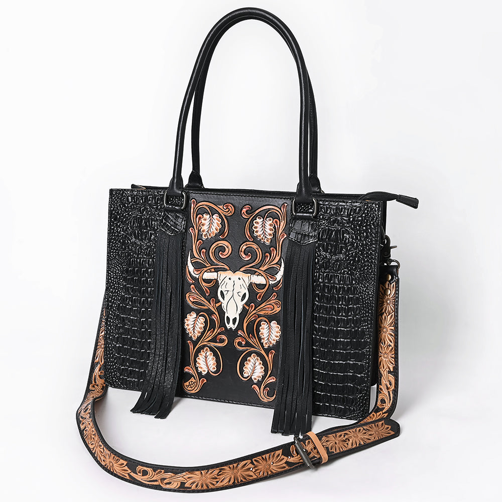 American Darling Tote Hand Tooled Saddle Blanket Genuine Leather Women Bag Western Handbag Purse