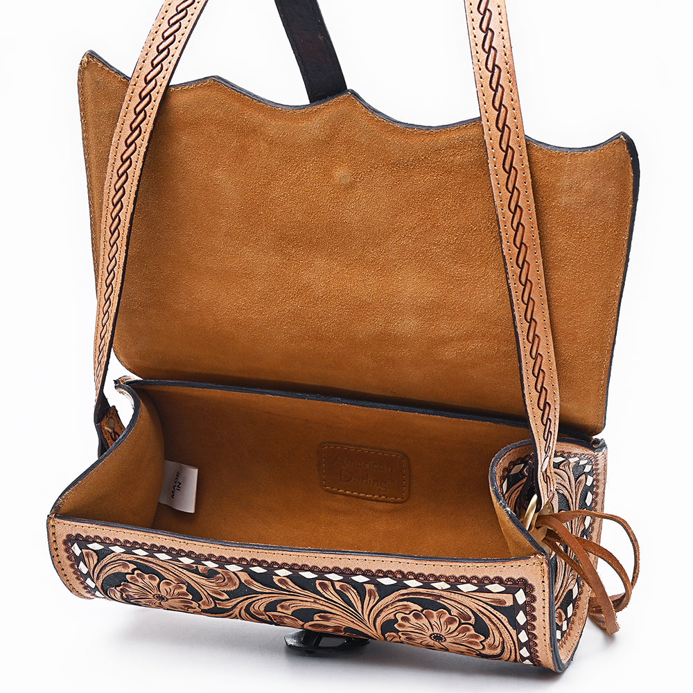 American Darling Organiser Bag Beautifully Hand Tooled Leather women