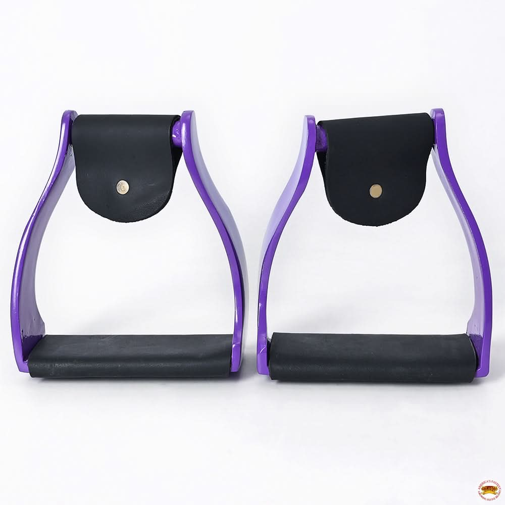 HILASON 3 in Neck Western Horse Heavy Duty Iron Saddle Stirrups Pair