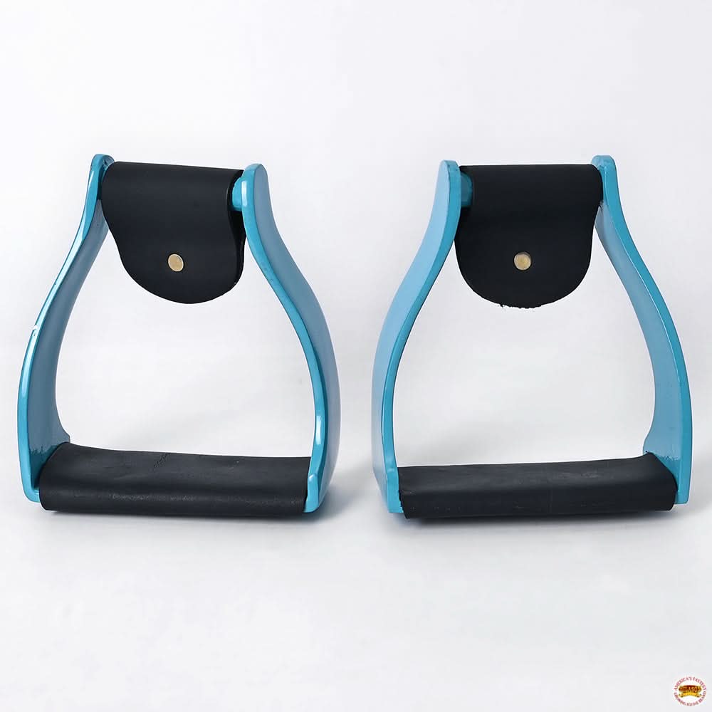 HILASON 3 in Neck Western Horse Heavy Duty Iron Saddle Stirrups Pair