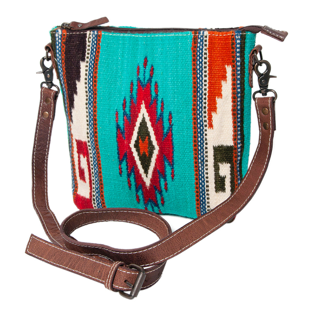 American Darling ADBG1006A Large Crossbody Saddle Blanket Genuine Leather women bag western handbag purse