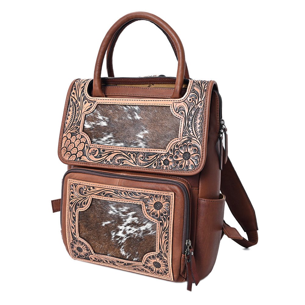 American Darling Backpack Hand Tooled Crocodile embossed Genuine Leather women bag western handbag purse