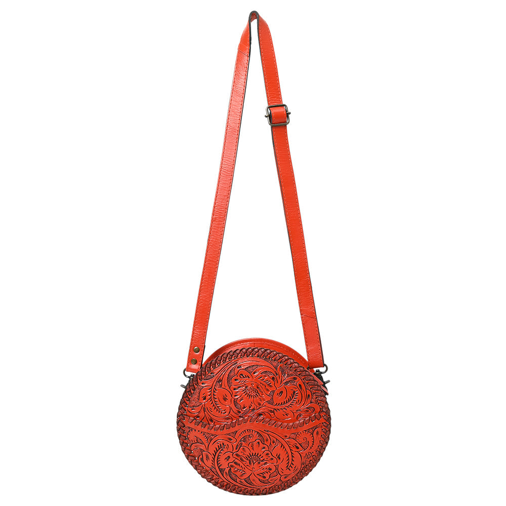 American Darling Canteen Hand Tooled Genuine Leather Women Bag Western Handbag Purse