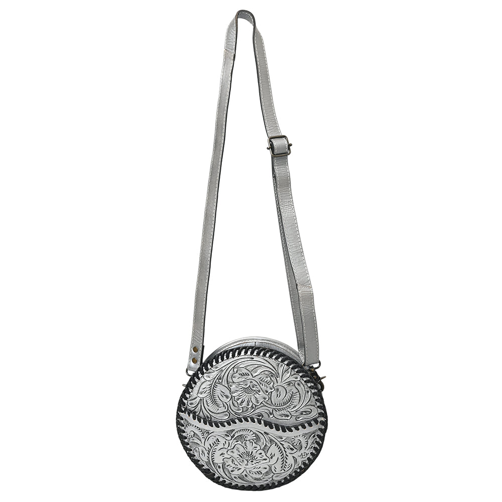 American Darling Canteen Hand Tooled Genuine Leather Women Bag Western Handbag Purse