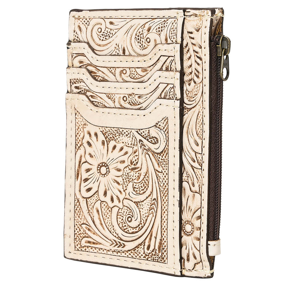 American Darling Card-Holder Hand Tooled Genuine Leather Women Bag Western Handbag Purse