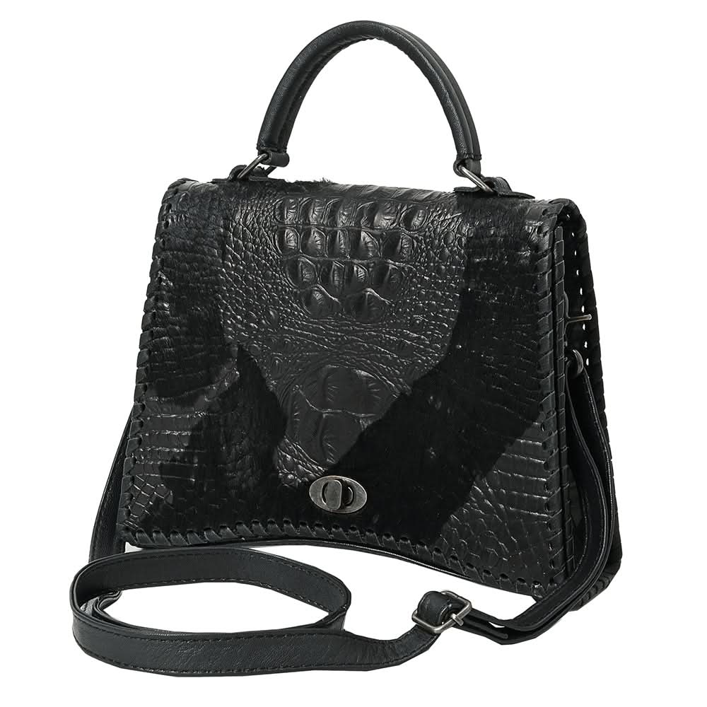 American Darling Tote Crocodile Embossed Genuine Leather Women Bag Western Handbag Purse