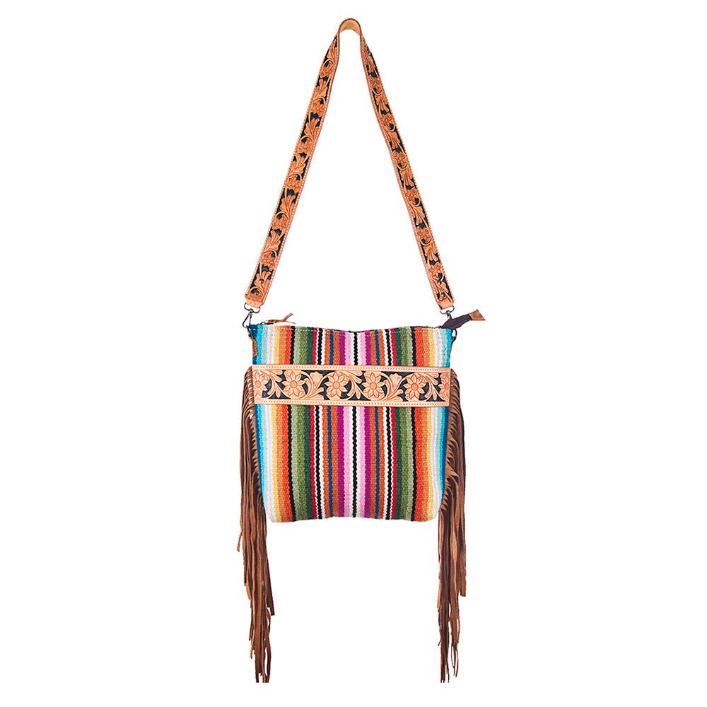 American Darling Large Crossbody Hand Tooled Saddle Blanket Genuine Leather Women Bag Western Handbag Purse